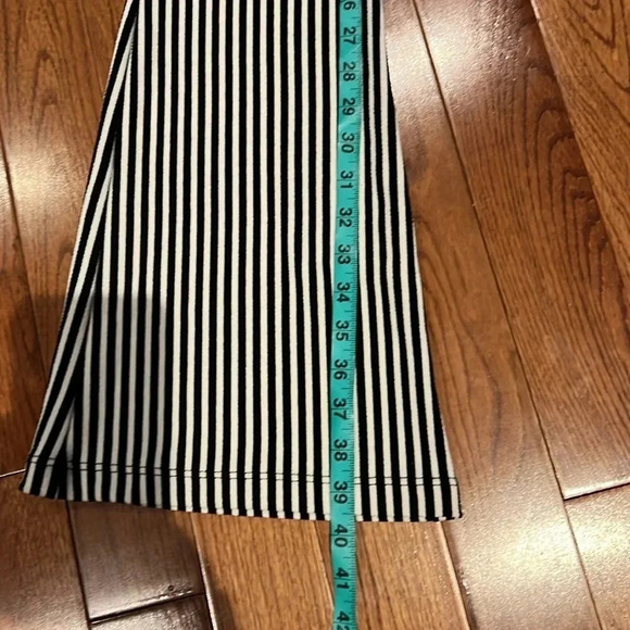 Fashionova  black and white Lined wide legs Pallazo pants Sz S - Picture 8 of 11